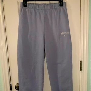 Pacsun/brandy sweatpants, thick, scrunch legs